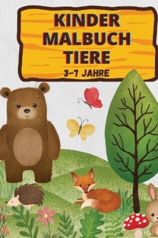Cover of Kinder Malbuch Tiere 3-7 Jahre