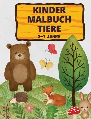 Book cover for Kinder Malbuch Tiere 3-7 Jahre