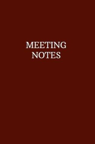 Cover of Meeting Notes