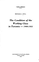 Book cover for Condition of the Working Class in Toronto, 1900-21