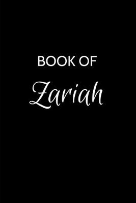 Book cover for Book of Zariah