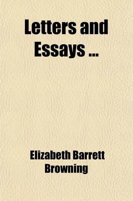Book cover for Letters and Essays (Volume 1)