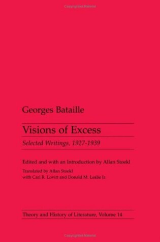 Cover of Visions Of Excess