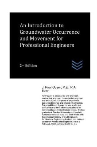 Cover of An Introduction to Groundwater Occurrence and Movement for Professional Engineers