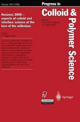 Cover of Horizons 2000 - Aspects of Colloid and Interface Science at the Turn of the Millenium