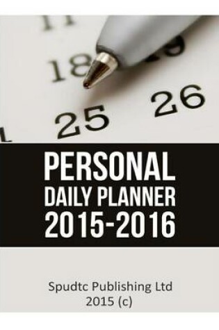 Cover of Personal Daily Planner 2015-2016