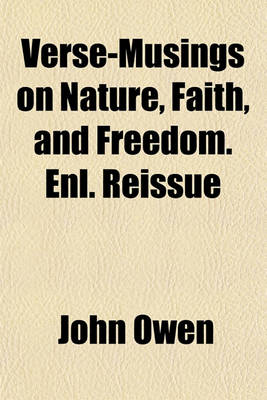 Book cover for Verse-Musings on Nature, Faith, and Freedom. Enl. Reissue