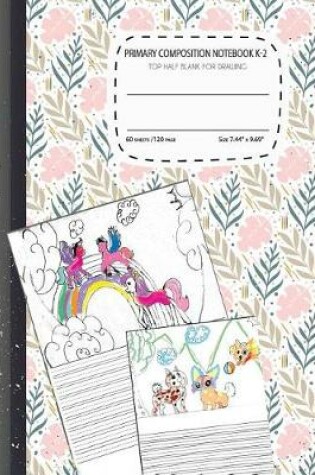 Cover of primary composition notebook k-2 Top Half Blank For Drawing
