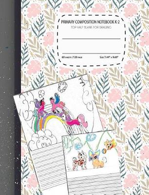 Book cover for primary composition notebook k-2 Top Half Blank For Drawing