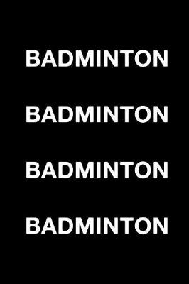 Book cover for Badminton Badminton