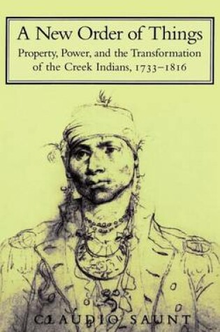 Cover of New Order of Things: Property, Power and the Transformation of the Creek Indians, 1733-1816