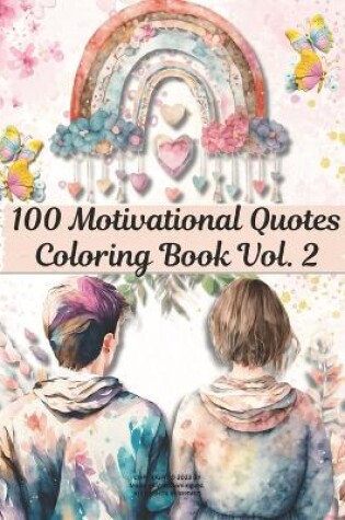 Cover of 100 Motivational Quotes Coloring Book Vol. 2