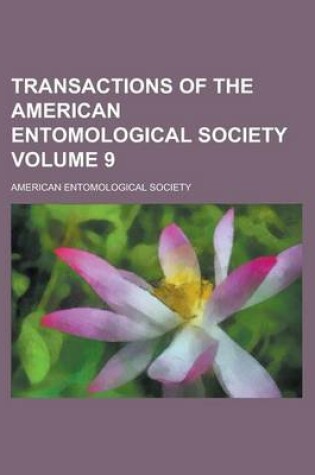 Cover of Transactions of the American Entomological Society Volume 9