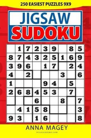Cover of 250 Easiest Jigsaw Sudoku Puzzles 9x9