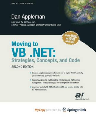 Cover of Moving to VB .Net