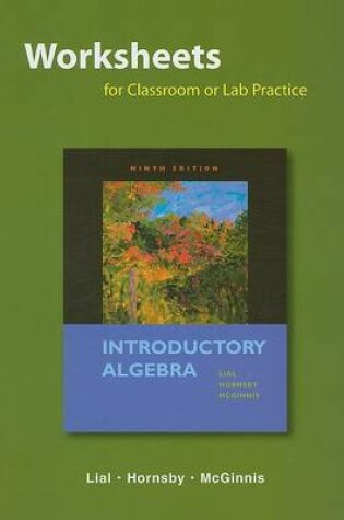 Cover of Worksheets for Classroom or Lab Practice for Introductory Algebra