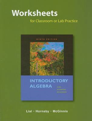 Book cover for Worksheets for Classroom or Lab Practice for Introductory Algebra