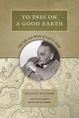Book cover for To Pass On a Good Earth