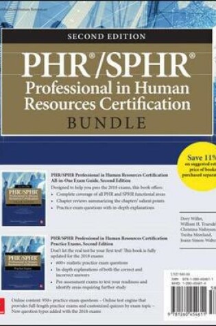 Cover of PHR/SPHR Professional in Human Resources Certification Bundle, Second Edition