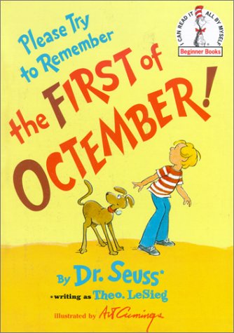 Book cover for Please Try to Remember the First of Octember