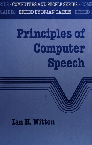 Book cover for Principles of Computer Speech