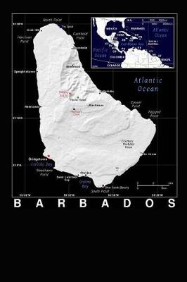 Book cover for Modern Day Map of Barbados in the Atlantic Journal