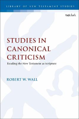 Cover of Studies in Canonical Criticism