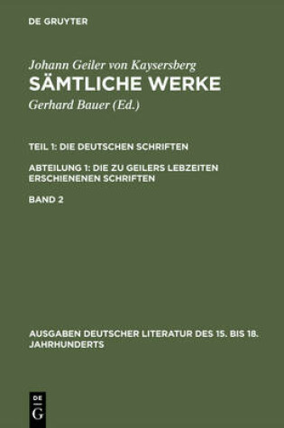 Cover of Samtliche Werke, Band 2, Ausgaben deutscher Literatur des 15. bis 18. Jahrhunderts 139