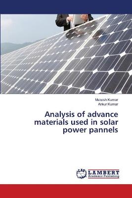 Book cover for Analysis of advance materials used in solar power pannels