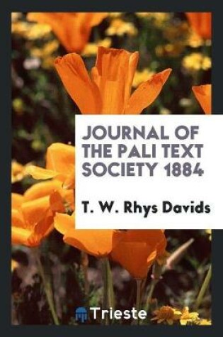 Cover of Journal of the Pali Text Society 1884