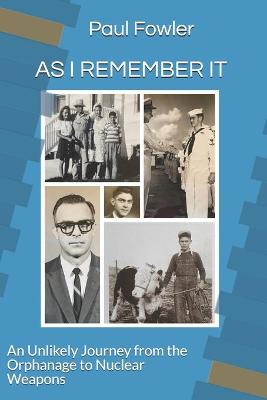 Book cover for As I Remember It