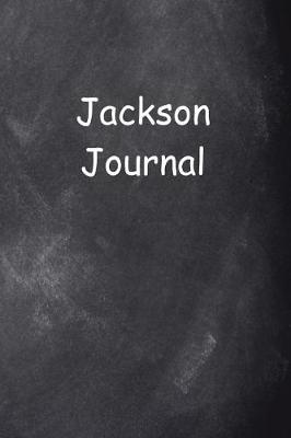 Book cover for Jackson Journal Chalkboard Design