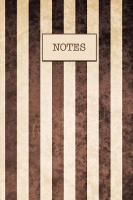 Book cover for Brown Stripes Notes Journal