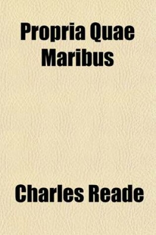 Cover of Propria Quae Maribus; A Jeu D?esprit