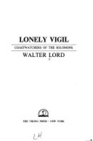 Cover of Lonely Vigil