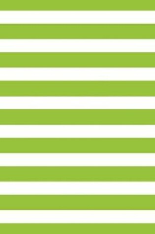 Cover of Stripes - Lime Green 101 - Lined Notebook With Margins 8.5x11