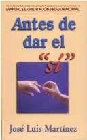 Book cover for Antes de Dar el Si