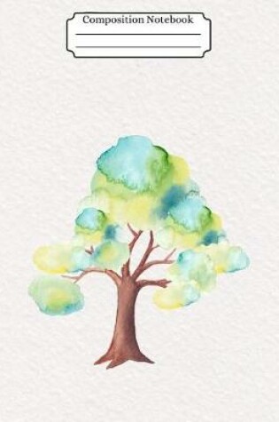 Cover of Composition Notebook Watercolor Tree Design Vol 4