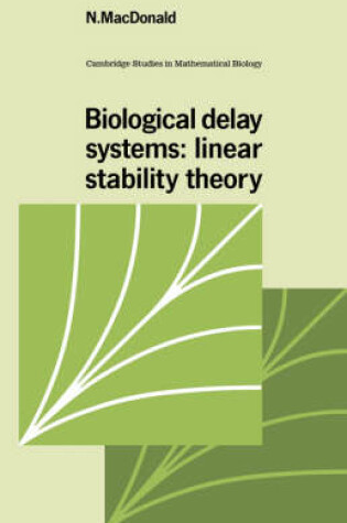Cover of Biological Delay Systems