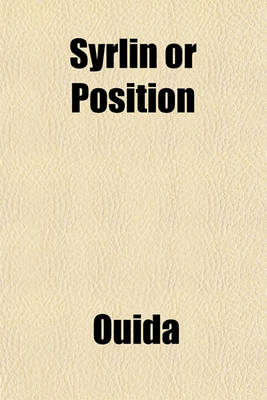 Book cover for Syrlin or Position