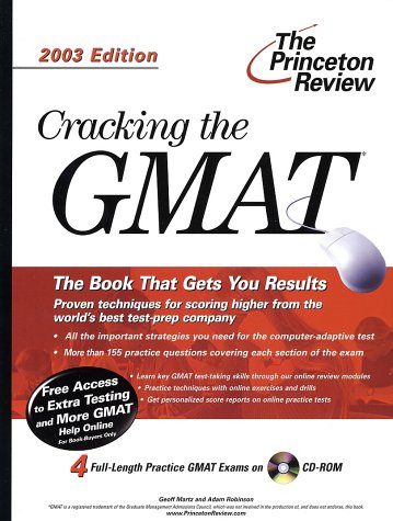 Book cover for Cracking Gmat with CD-Rom 2003