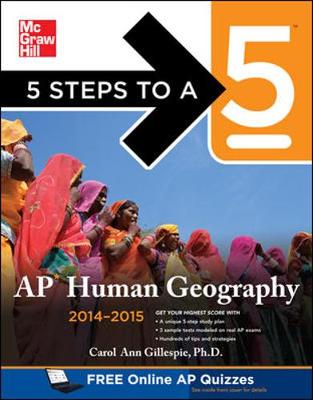 Cover of 5 Steps to a 5 AP Human Geography, 2014-2015 Edition