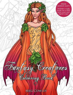 Cover of Fantasy Creatures Colouring Book