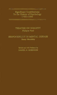 Book cover for Treatise on Insanity: Responsibility in Mental Disease