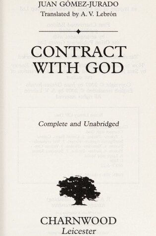 Cover of Contract With God