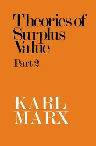 Cover of Theories of Surplus Value