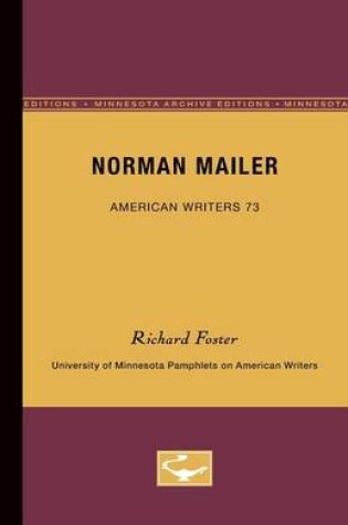 Cover of Norman Mailer - American Writers 73