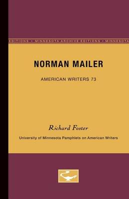 Book cover for Norman Mailer - American Writers 73