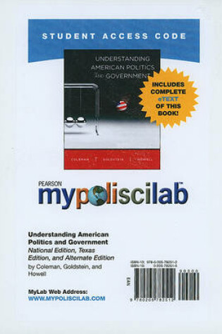Cover of MyLab Political Science with Pearson eText -- Standalone Access Card -- for Understanding American Government