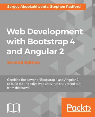 Book cover for Web Development with Bootstrap 4 and Angular 2 -